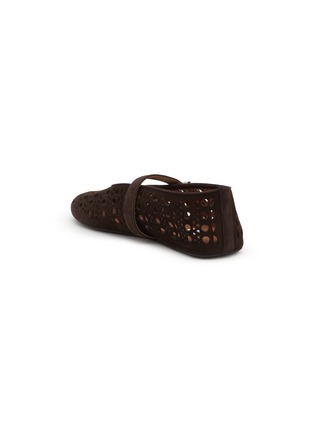  - ALAÏA - Perforated Suede Ballerina Flats