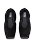 Detail View - Click To Enlarge - ALAÏA - Square Toe Suede Ballet Flats