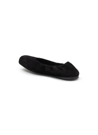  - ALAÏA - Square Toe Suede Ballet Flats
