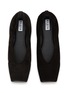 Detail View - Click To Enlarge - ALAÏA - Square Toe Suede Ballet Flats