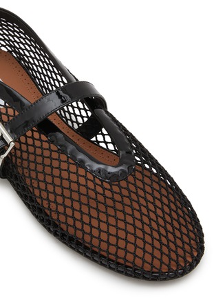 Detail View - Click To Enlarge - ALAÏA - La Ballerine Patent Mesh Mary Jane Flats