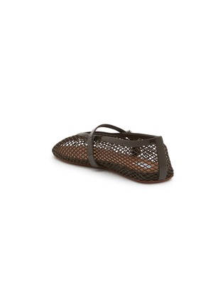  - ALAÏA - Patent Leather Fishnet Mary Jane Flats