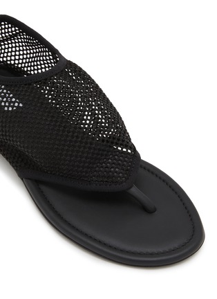 Detail View - Click To Enlarge - ALAÏA - Fishnet Thong Sandals