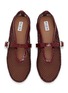 Detail View - Click To Enlarge - ALAÏA - La Ballerine Patent Mesh Mary Jane Flats