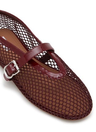 Detail View - Click To Enlarge - ALAÏA - La Ballerine Patent Mesh Mary Jane Flats