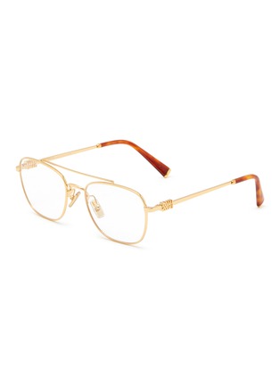Main View - Click To Enlarge - MIU MIU - Miu Regard Metal Square Optical Glasses