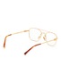 Figure View - Click To Enlarge - MIU MIU - Miu Regard Metal Square Optical Glasses