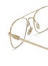 Detail View - Click To Enlarge - MIU MIU - Miu Regard Metal Square Optical Glasses
