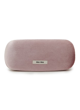 Detail View - Click To Enlarge - MIU MIU - Miu Regard Metal Square Optical Glasses