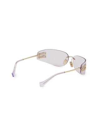 Figure View - Click To Enlarge - MIU MIU - Metal Rectangle Sunglasses