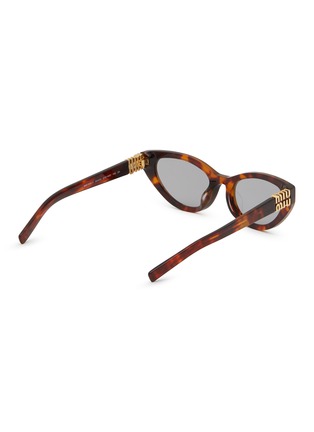 Figure View - Click To Enlarge - MIU MIU - Signature Metal Butterfly Acetate Cat Eye Sunglasses