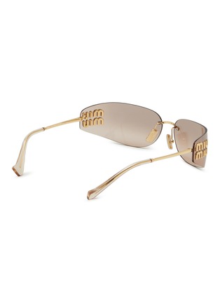 Figure View - Click To Enlarge - MIU MIU - Metal Rectangle Sunglasses