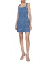 Figure View - Click To Enlarge - ALICE & OLIVIA - Maryann Floral Cutout Denim Mini Dress