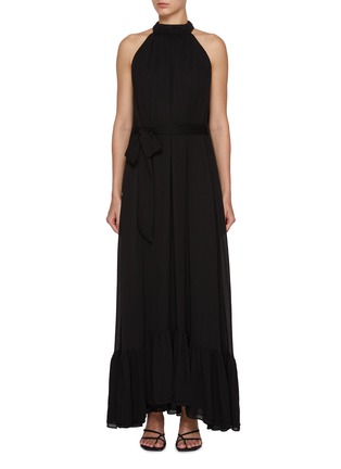 Main View - Click To Enlarge - ALICE & OLIVIA - Jovie Gathered Ruffle High Low Dress