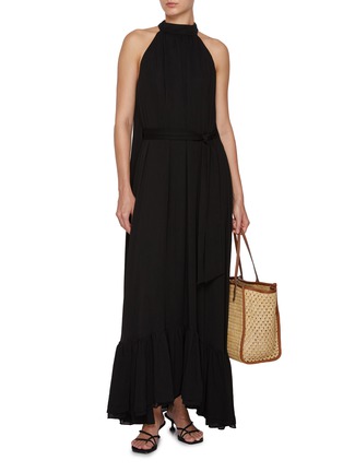 Figure View - Click To Enlarge - ALICE & OLIVIA - Jovie Gathered Ruffle High Low Dress