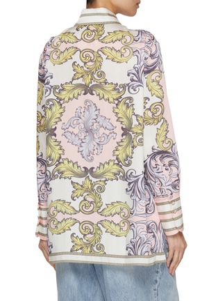 Back View - Click To Enlarge - ALICE & OLIVIA - Lane Oversized Button Down Long Sleeve Shirt