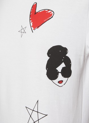  - ALICE & OLIVIA - Alvera Cotton T-Shirt