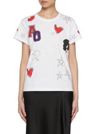 Main View - Click To Enlarge - ALICE & OLIVIA - Alvera Cotton T-Shirt