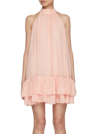 Main View - Click To Enlarge - ALICE & OLIVIA - Erna Sleeveless Halterneck Mini Dress