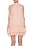Main View - Click To Enlarge - ALICE & OLIVIA - Erna Sleeveless Halterneck Mini Dress