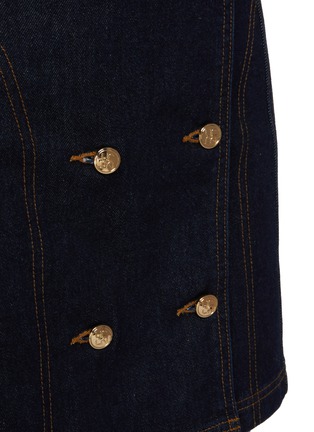  - ULLA JOHNSON - The Clara Dark Wash Denim Skirt