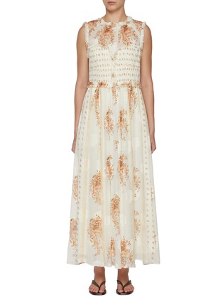 Main View - Click To Enlarge - ULLA JOHNSON - Kasia Sleeveless Midi Dress