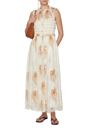 Figure View - Click To Enlarge - ULLA JOHNSON - Kasia Sleeveless Midi Dress