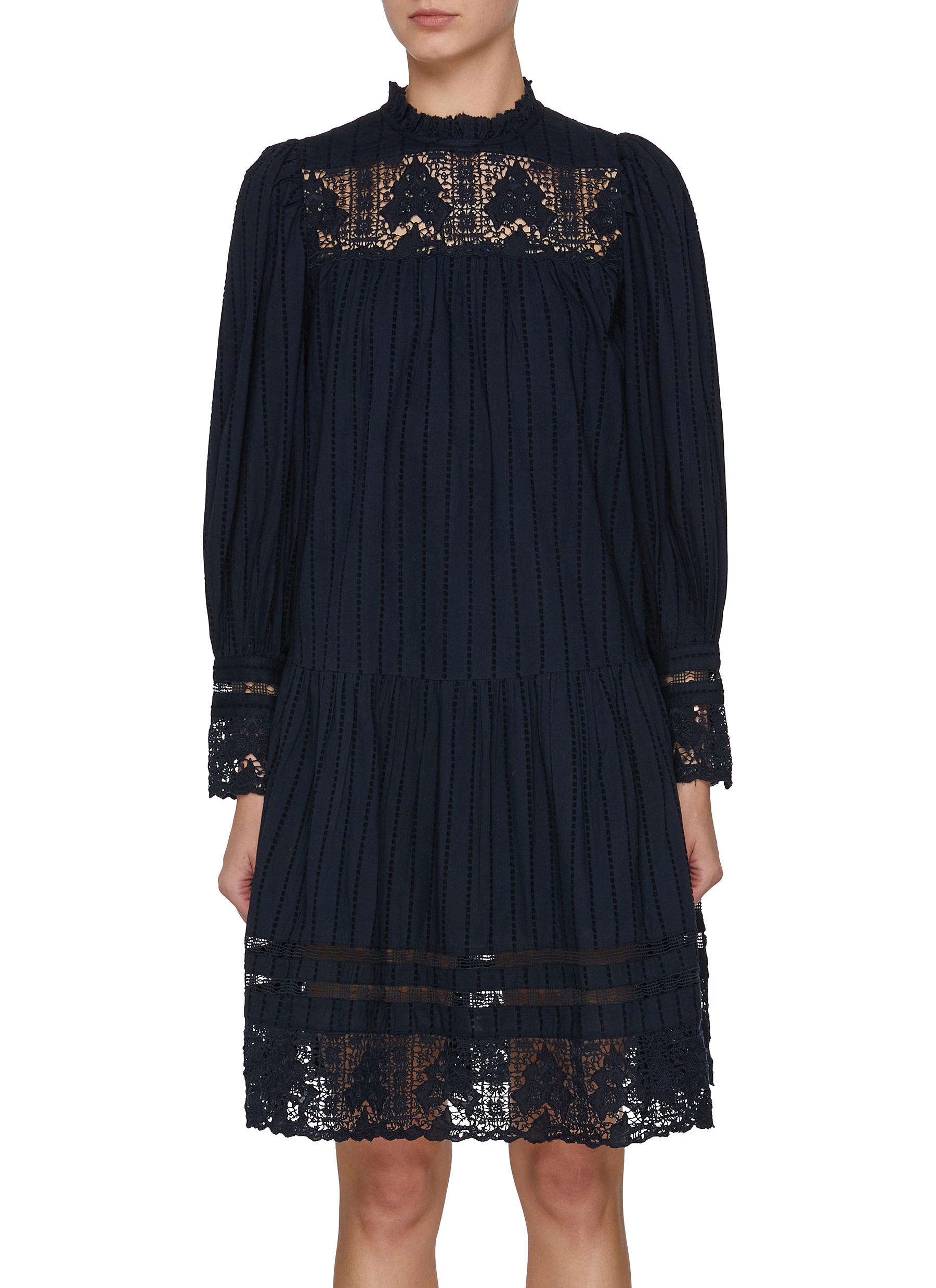 【ULLA JOHNSON】コットンミニワンピース ULLA JOHNSON | Colette Cotton Lace Mini Dress | Women | Lane