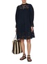 Figure View - Click To Enlarge - ULLA JOHNSON - Colette Cotton Lace Mini Dress