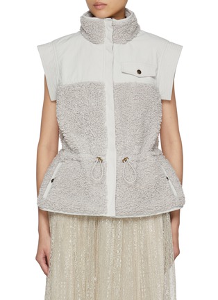 Main View - Click To Enlarge - ULLA JOHNSON - Tariet Teddy Fleece Vest