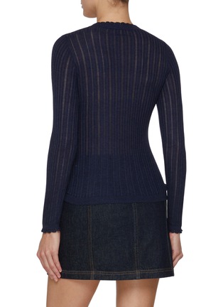 Back View - Click To Enlarge - ULLA JOHNSON - Delia Henley Knit Top