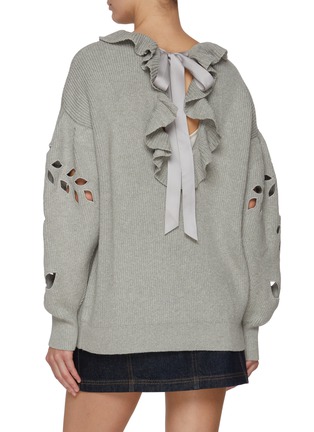 Back View - Click To Enlarge - ULLA JOHNSON - Francia Ruffled Collar Sweater