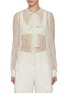 Main View - Click To Enlarge - ULLA JOHNSON - Iliana Neck Tie Lace Blouse