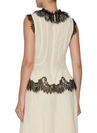 Back View - Click To Enlarge - ULLA JOHNSON - Bette Cape Sleeve Silk Top
