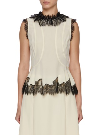 Main View - Click To Enlarge - ULLA JOHNSON - Bette Cape Sleeve Silk Top