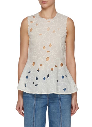 Main View - Click To Enlarge - ULLA JOHNSON - Ali Sleeveless Cotton Top