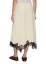 Back View - Click To Enlarge - ULLA JOHNSON - Rosine Lace Trim Asymmetrical Silk Skirt