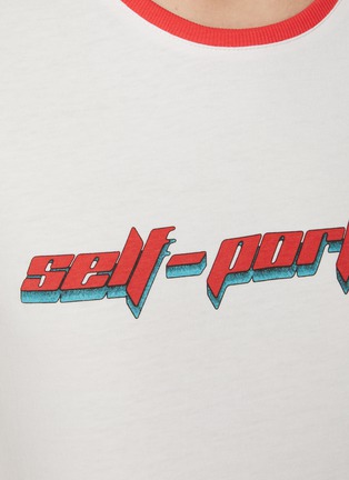  - SELF-PORTRAIT - Logo Cotton Blend T-shirt