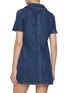 Back View - Click To Enlarge - SELF-PORTRAIT - Bow Embellished Dark Wash Mini Dress