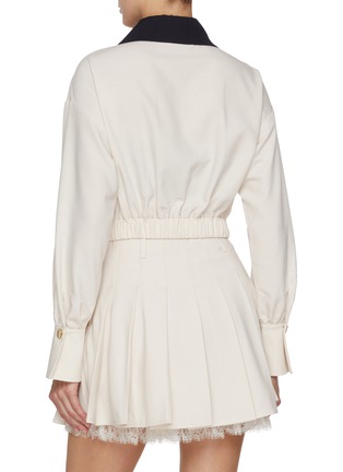 Back View - Click To Enlarge - SELF-PORTRAIT - Contrast Collar Jacket