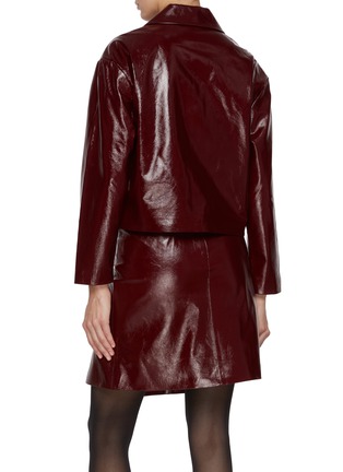 Back View - Click To Enlarge - SELF-PORTRAIT - Club Collar Leather Jacket