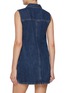 Back View - Click To Enlarge - SELF-PORTRAIT - Sleeveless Dark Wash Mini Dress