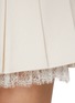  - SELF-PORTRAIT - Lace Trim Pleated Mini Skirt