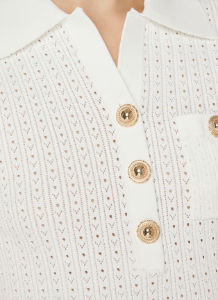  - SELF-PORTRAIT - Pointelle Knit Top