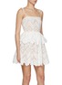 Detail View - Click To Enlarge - SELF-PORTRAIT - Broderie Anglaise Cotton Mini Dress