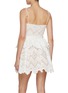 Back View - Click To Enlarge - SELF-PORTRAIT - Broderie Anglaise Cotton Mini Dress