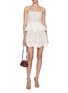 Figure View - Click To Enlarge - SELF-PORTRAIT - Broderie Anglaise Cotton Mini Dress