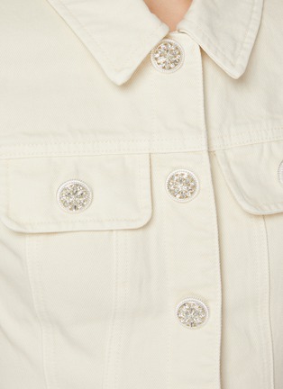  - SELF-PORTRAIT - Collared Light Wash Denim Mini Dress