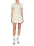 Figure View - Click To Enlarge - SELF-PORTRAIT - Collared Light Wash Denim Mini Dress