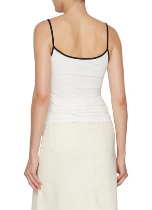 Back View - Click To Enlarge - SELF-PORTRAIT - Contrast Trim Jersey Strap Top